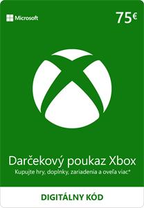 Microsoft Xbox, darčekový poukaz v hodnote 75 eur