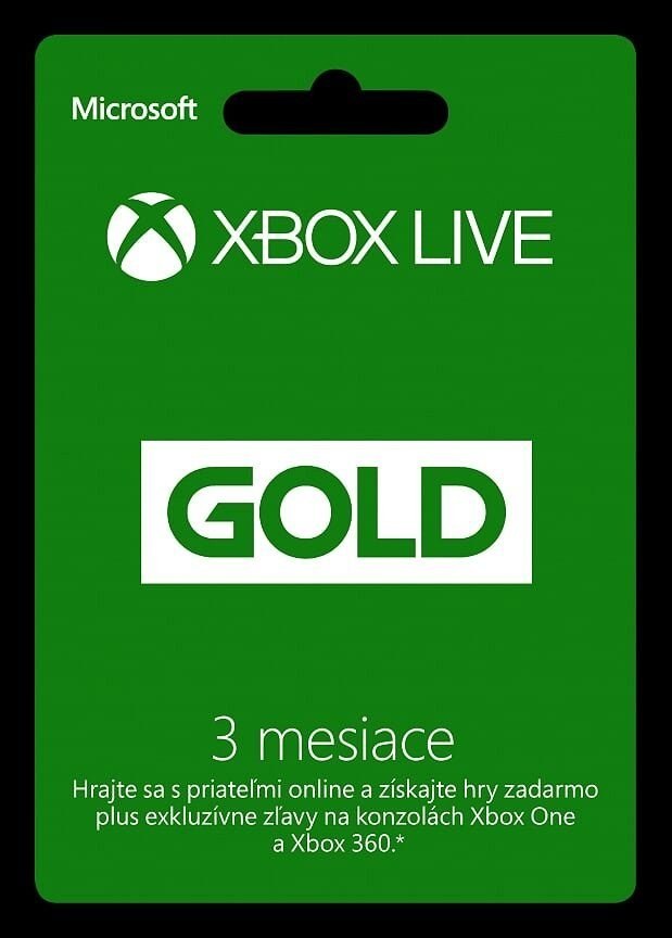 Microsoft Xbox Live Gold členstvo 3 mesiace