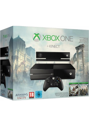 Microsoft Xbox One 500 GB + kinect + Assassins Creed Unity + Assassin's Creed IV Black Flag