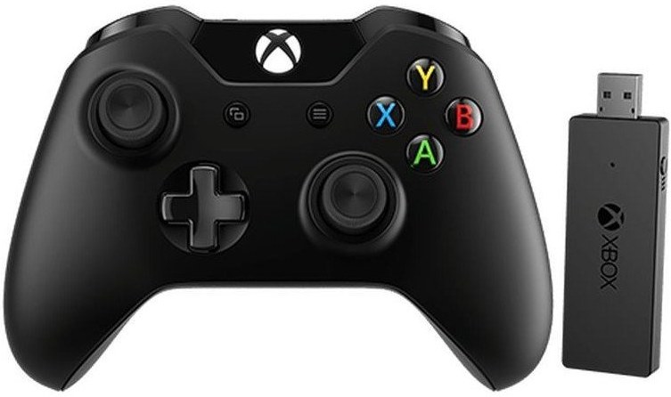 Microsoft Xbox One Gamepad, bezdrôtový ovládač, bezdrôtový adaptér pre Windows 10