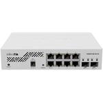 MIKROTIK Cloud Smart Switch 610-8G-2S+IN, Switch, 8× GbE RJ-45, 2× 10G SFP+, pasívne PoE, SwOS, zdroj