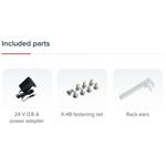 MIKROTIK Cloud Smart Switch 610-8G-2S+IN, Switch, 8× GbE RJ-45, 2× 10G SFP+, pasívne PoE, SwOS, zdroj