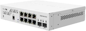 MIKROTIK Cloud Smart Switch 610-8G-2S+IN, Switch, 8× GbE RJ-45, 2× 10G SFP+, pasívne PoE, SwOS, zdroj
