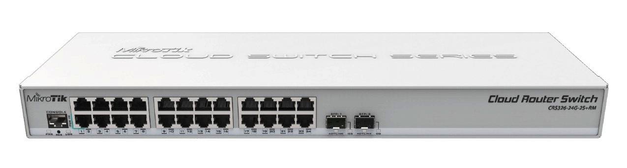 MikroTik CRS326-24G-2S+RM,24port L3 rackm switch