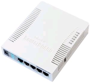 Mikrotik RB751U-2HnD 400MHz, 32MB RAM, RouterOS L4