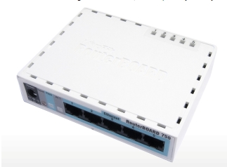 MIKROTIK RouterBOARD 750GL + L4 (400MHz, 64 MB RAM, 5xLAN switch, plas