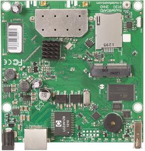 MIKROTIK RouterBOARD 912UAG-2HPnD + L4 (600MHz, 64MB RAM, 1x LAN,1x2,4GHz 802.11b/g/n card, 2xMMCX, 3G)