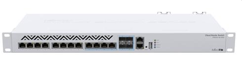 MIKROTIK RouterBOARD Cloud Router Switch CRS312-4C+8XG-RM + L5 (650MHz; 64MB RAM; 1x LAN; 8x 10GLAN; 4x SFP+, Dual PSU) rack