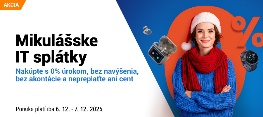 Mikulášske IT splátky bez navýšenia