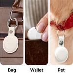 MiLi MiTag, smart lokátor s koženou kľúčenkou, biela