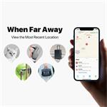 MiLi MiTag, smart lokátor s koženou kľúčenkou, hnedá