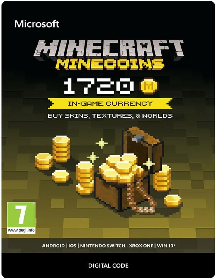 Minecraft - Minecoins Pack - 1720 Coins, pre PC a Xbox