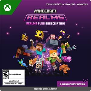 Minecraft Realms Plus 6-Month Subscription, pre PC a Xbox