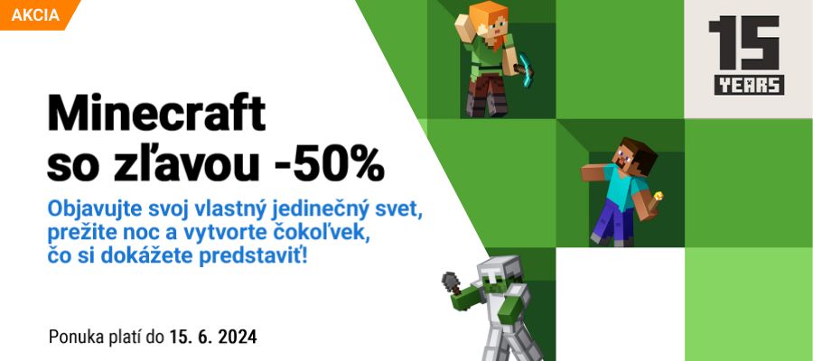 Minecraft - zľava -50%