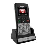 Mobilný telefón pre seniorov MAXCOM MM715, SOS náramok, čierny