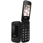 Mobiola MB610B, tlačidlový telefón, čierny