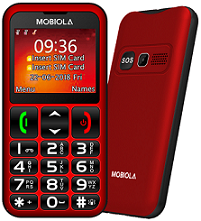 Mobiola MB700, Dual SIM, červená