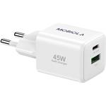 Mobiola, nabíjací adaptér, 45W (USB-C+USB-A)