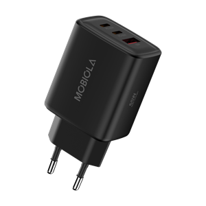 Mobiola, nabíjací adaptér, 65W (2× USB-C+USB-A)