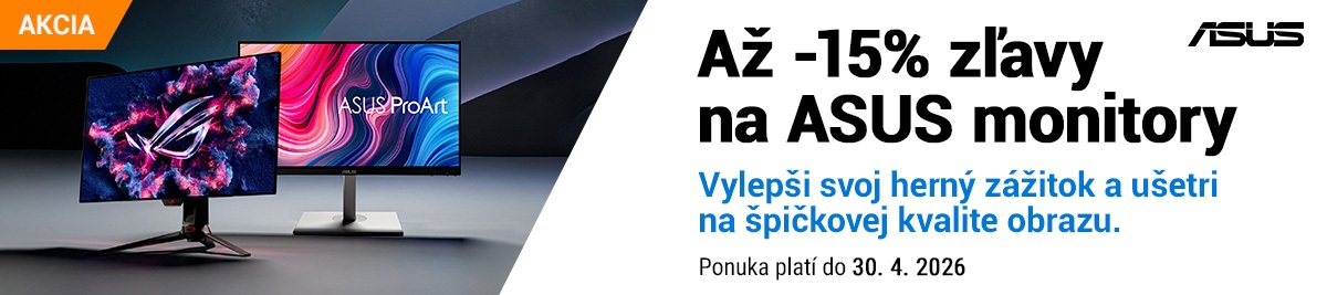 Monitory Asus so zľavou až 15%