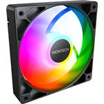 Montech GF120 PWM ARGB, ventilátor 120mm, 3ks, čierny