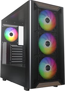 Montech XR Wood, Midi-Tower, čierna