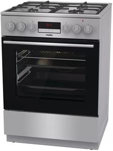 Mora K 8668 B1X6, sporák kombinovaný, nerez