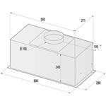 Mora OI 665 B, vstavaný integrovaný odsávač pár