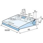 Mora OP 640 X, závesný digestor - rozbalený