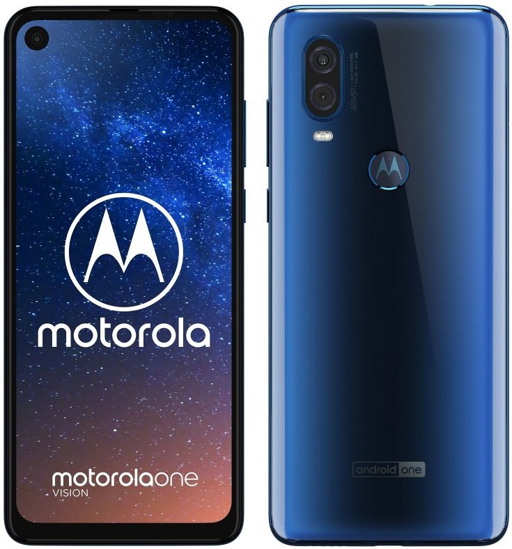Motorola One Vision, 48 Mpx Ois, Modrý - otvorené balenie