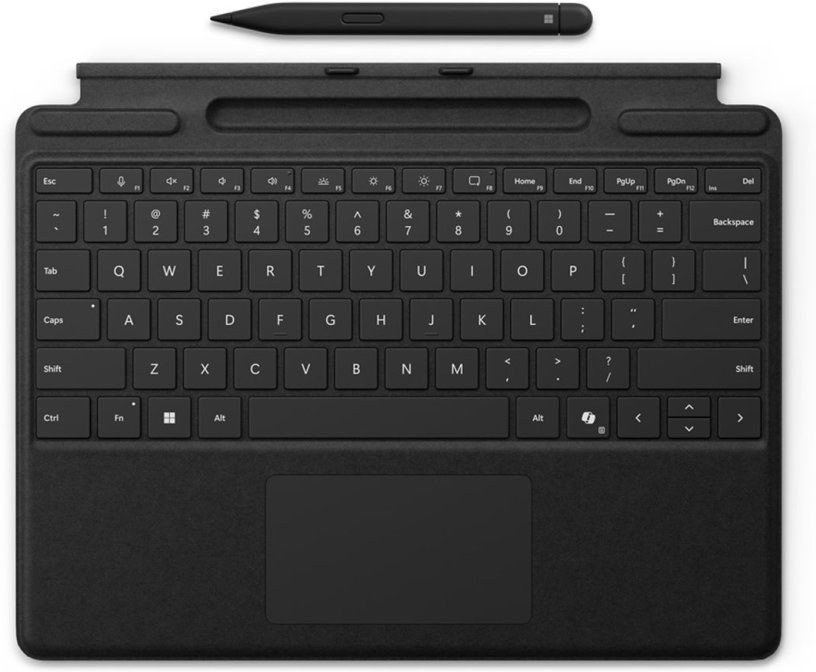 MS Surface Pro Keyboard + Slim Pen CM, Slim Pen, Pen Storage, Copilot Button, CZ/SK, Black