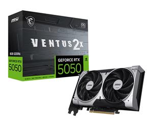 MSI GeForce RTX 5050 VENTUS 2X/OC/8GB/GDDR6