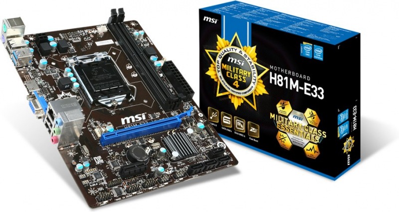 Msi h81m e33 ms 7817 какие процессоры поддерживает