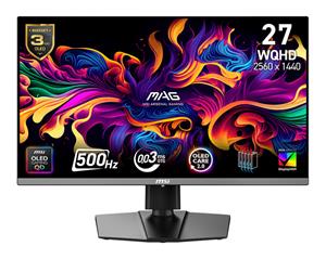 MSI MAG/272QP X50/26,5"/QD-OLED/QHD/500Hz/0,03ms/Černá/3R