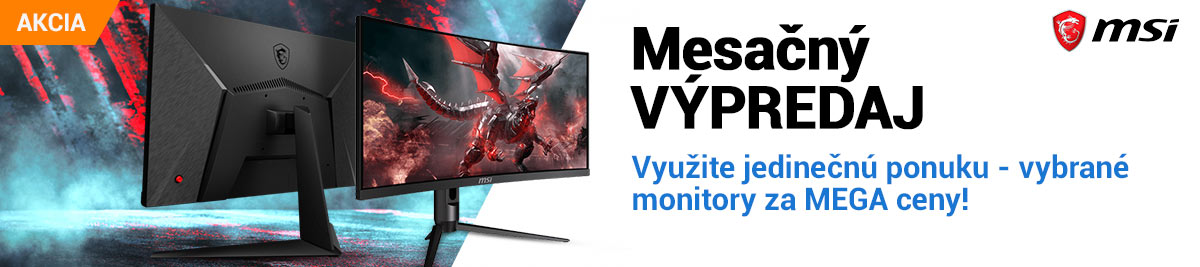 MSI mesačny vypredaj monitorov