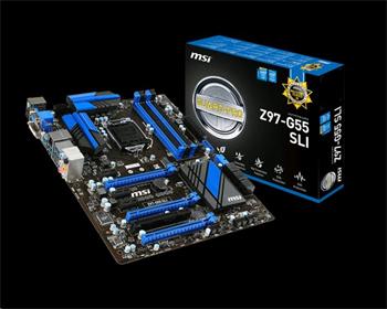 MSI Z97-G55 SLI, Z97, DualDDR3-1600, SATA3, RAID, HDMI, DVI, VGA, ATX