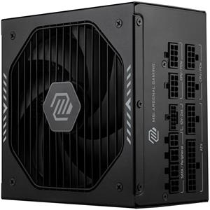 MSI zdroj MAG A1000GLS PCIE5/ 1000W/ ATX3.1/ akt. PFC/ 7 let celk. záruka/ 135mm fan/ modulární kabeláž/ 80PLUS Gold