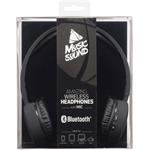 Music Sound bluetooth slúchadla s mikrofónom, čierne