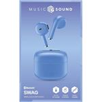 Music Sound Swag TWS bezdrôtové slúchadlá, blankytne-modré