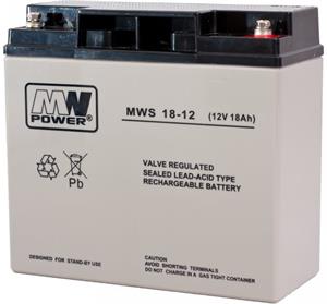 MW Power 12V / 18Ah, gélový akumulátor