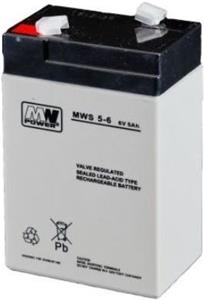 MW POWER 6V / 5Ah, gélový akumulátor