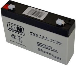MWS 6V / 7,2Ah, gélový akumulátor