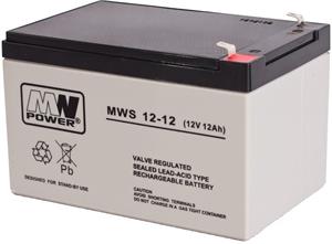 MWS Power 12V / 12 Ah, gélový akumulátor