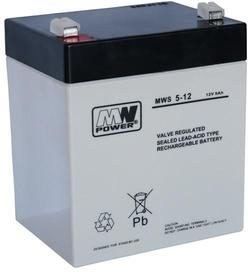 MWS Power 12V / 5Ah, gélový akumulátor