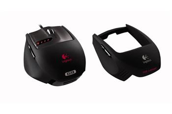Myš Logitech laser G9 mouse USB - výrazne opotrebovaná, po oprave, bez