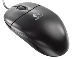 myš LOGITECH Optical Wheel Mouse (S96)-Black, PS/2