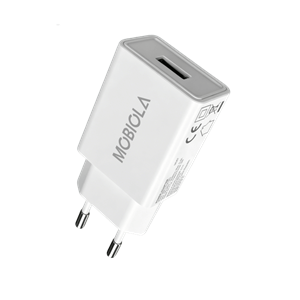 Nabíjací adaptér MOBIOLA 5W, 1x USB-A, biely