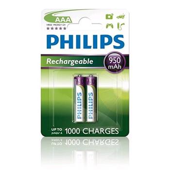 Nabíjacia batéria PHILIPS NiMH 950 mAh R03 (AAA), blister, 2ks