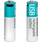 Nabíjateľné batérie ColorWay AA USB Type-C 2220mAh 1.5V - 2ks (CW-UBAA-10)