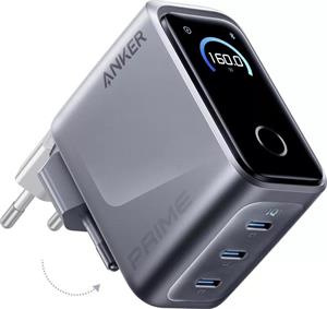 Nabíječka do sítě Anker Prime 160W, 3xUSB-C stříbrná